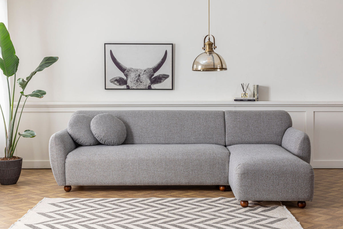 Canapé d'angle droite en tissu gris chiné 273x93x86cm Eddy - Home Design — 398968.jpg