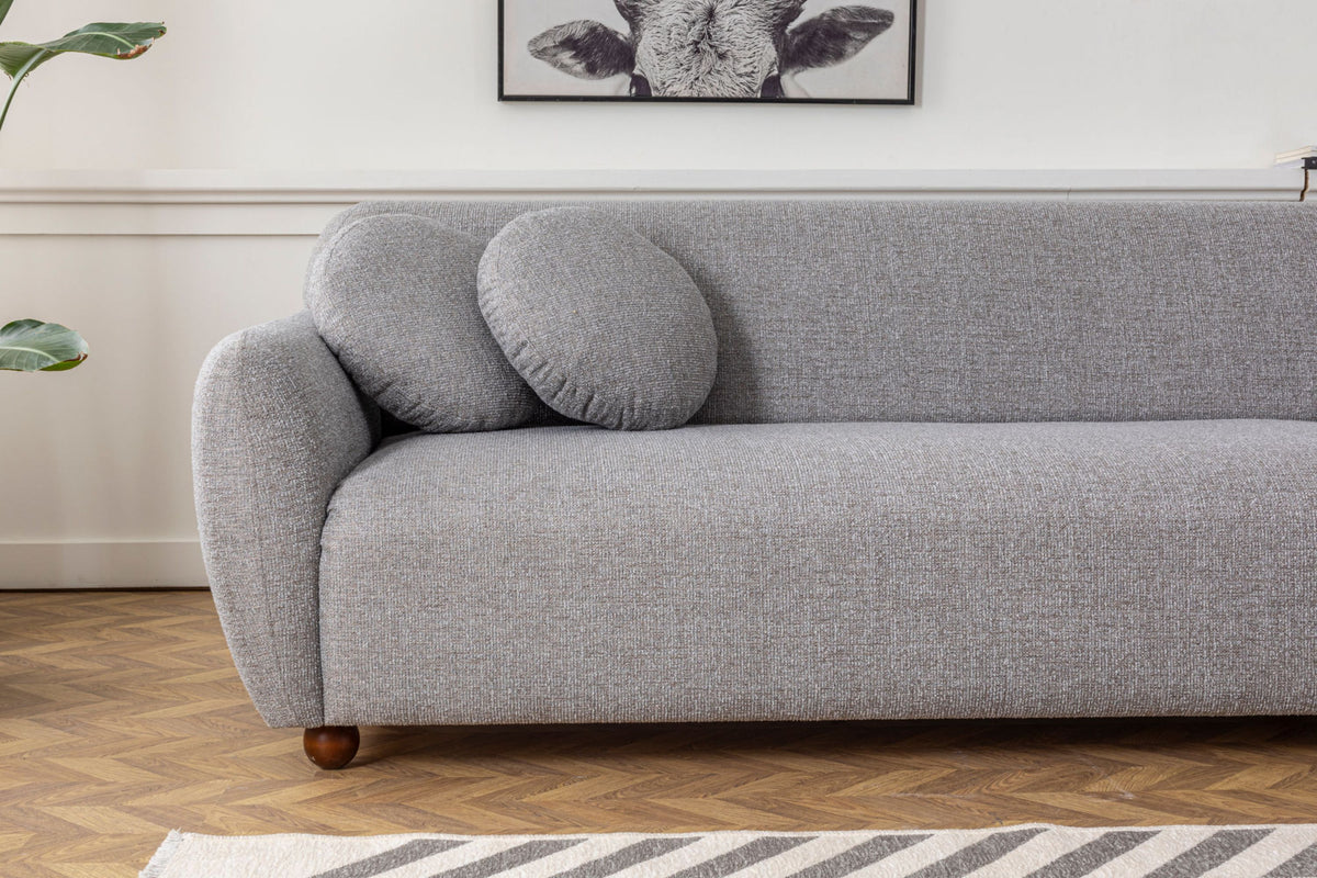 Canapé d'angle droite en tissu gris chiné 273x93x86cm Eddy - Home Design — 398971.jpg