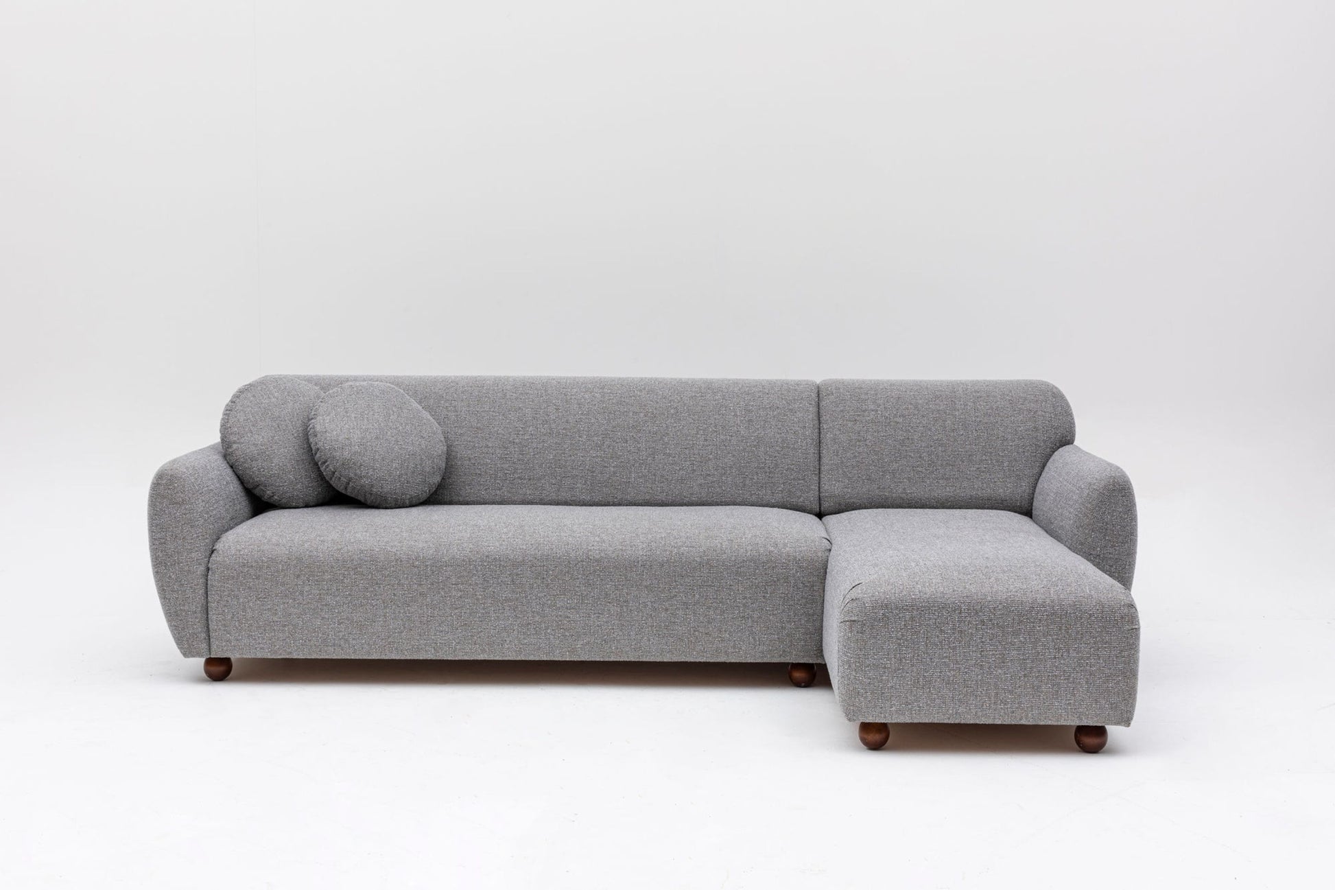 Canapé d'angle droite en tissu gris chiné 273x93x86cm Eddy - Home Design — 398973.jpg