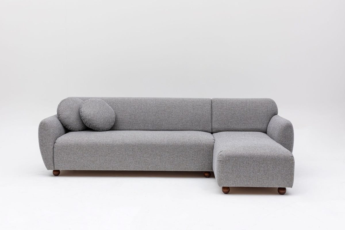 Canapé d'angle droite en tissu gris chiné 273x93x86cm Eddy - Home Design — 398973.jpg