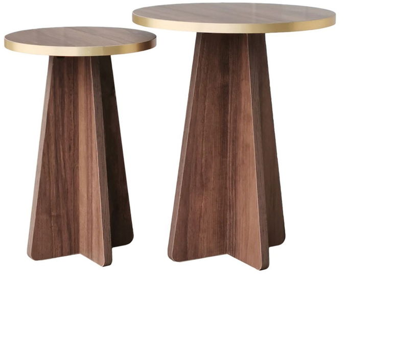 tables-d-appoint-en-bois-marron-fonce-et-or-mushroom-home-design-1