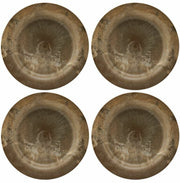 4 Assiettes dorées 24 cm Serveur - House Doctor - The Cool Republic