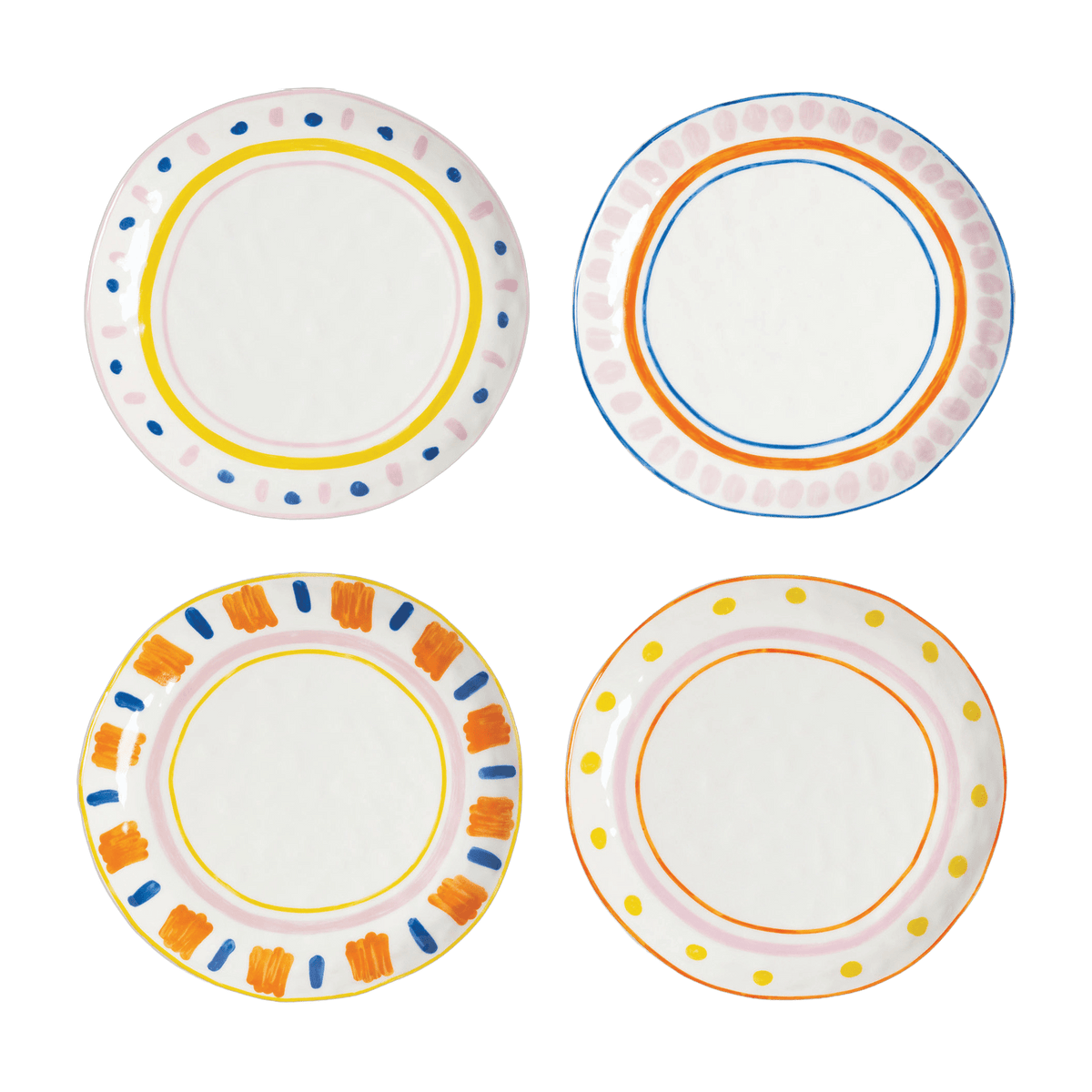 4 Assiettes plates en porcelaine Boavista - &Klevering - The Cool Republic