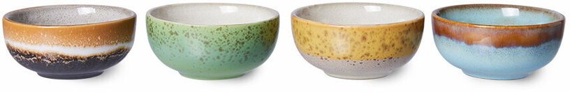4 Bols en céramique castor XS Vaisselle 70's - HKliving - The Cool Republic