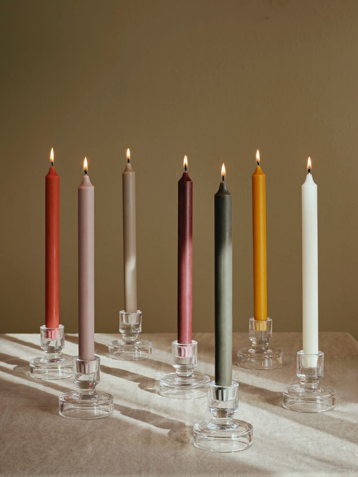 4 Bougies en cire bordeaux 28cm Eco Taper - Broste Copenhagen — vue 4