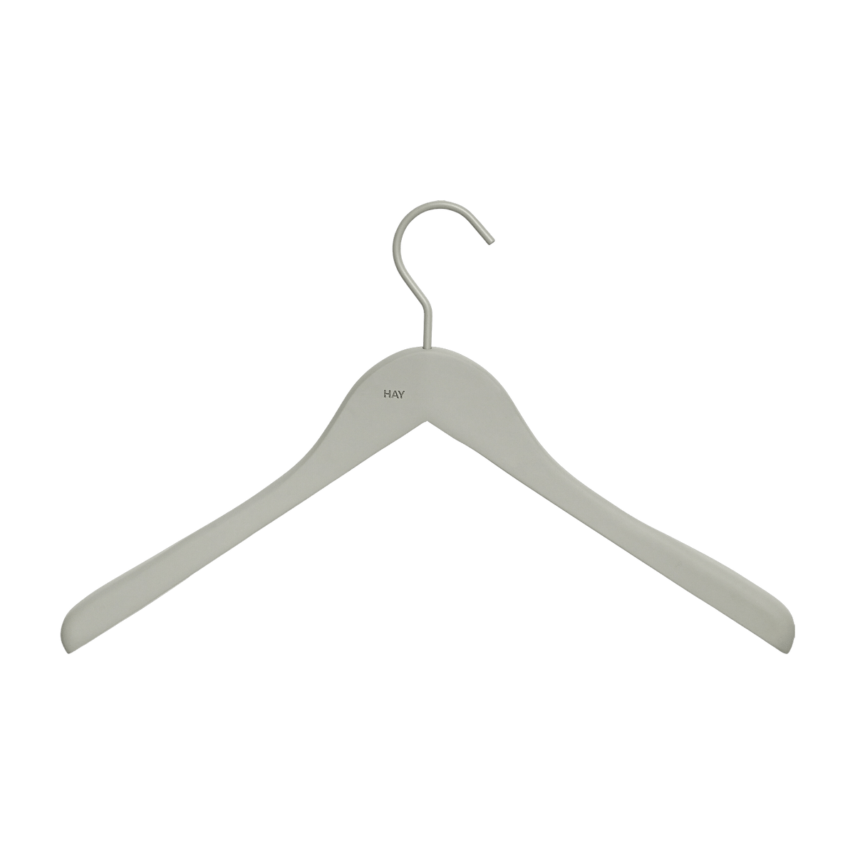 4 cintres larges en bois gris - HAY - The Cool Republic