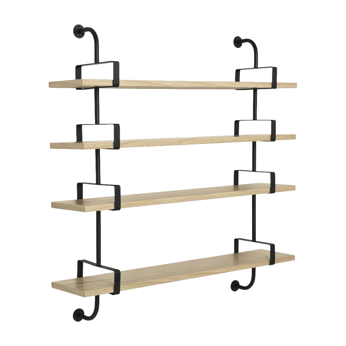 4 shelves in lacquered oak 155 cm Demon Shelf - Gubi - The Cool Republic
