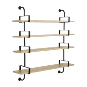 4 étagères en chêne laqué 155 cm Démon Shelf - Gubi - The Cool Republic