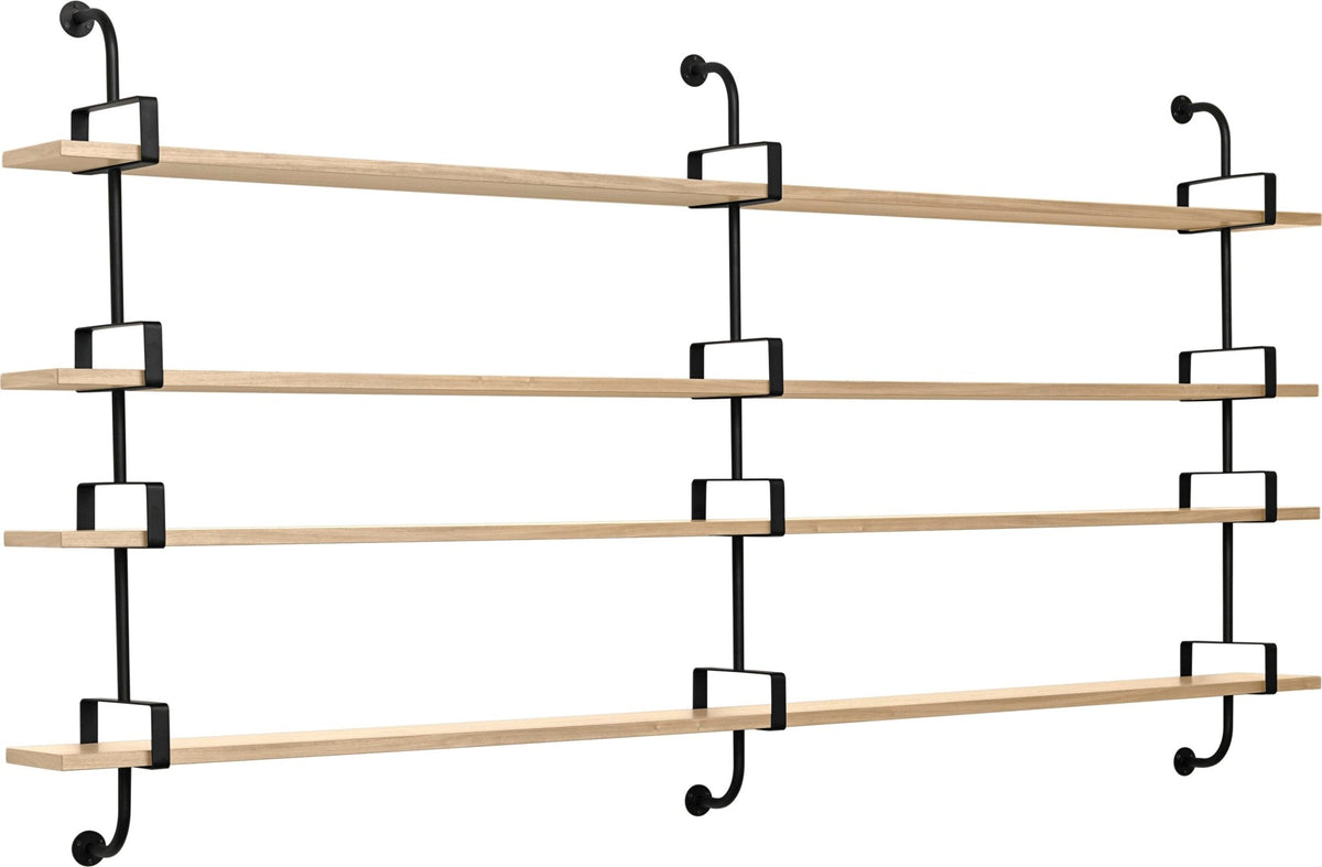 4 shelves in lacquered oak 215 cm Demon Shelf - Gubi - The Cool Republic