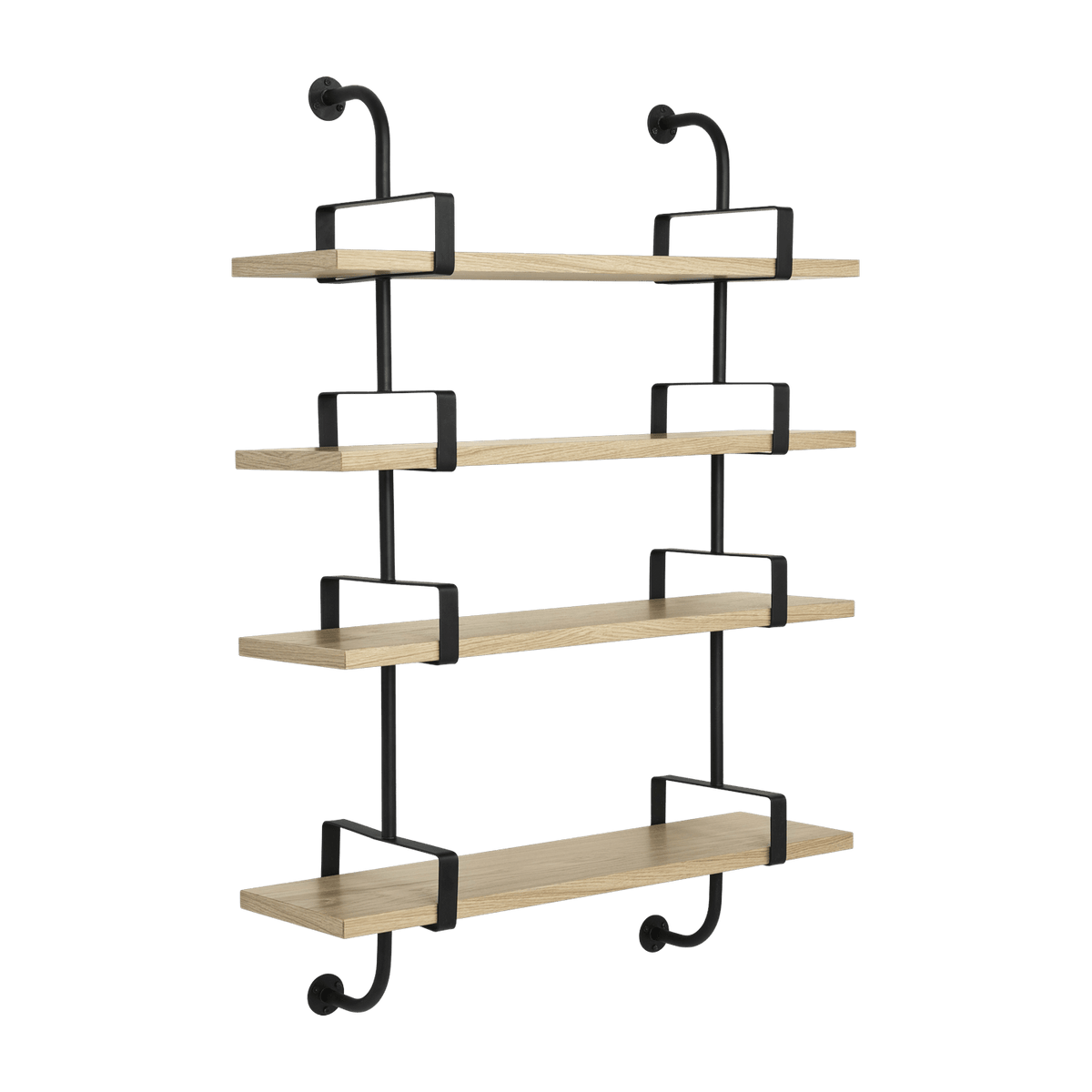 4 shelves in lacquered oak 95 cm Demon Shelf - Gubi - The Cool Republic