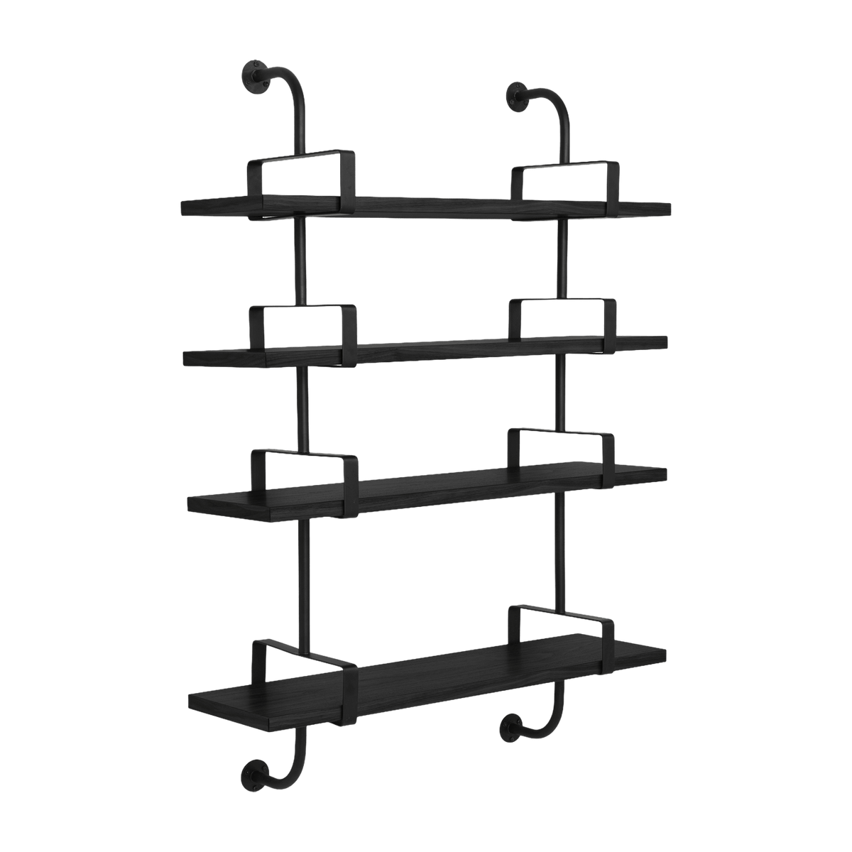 4 shelves in black ash 95 cm Demon Shelf - Gubi - The Cool Republic