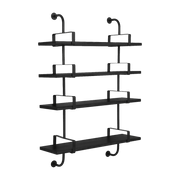 4 étagères en frêne noir 95 cm Démon Shelf - Gubi - The Cool Republic