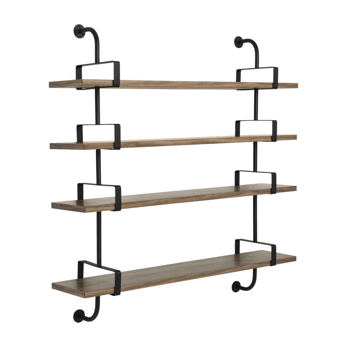 4 shelves in walnut 155 cm Demon Shelf - Gubi - The Cool Republic