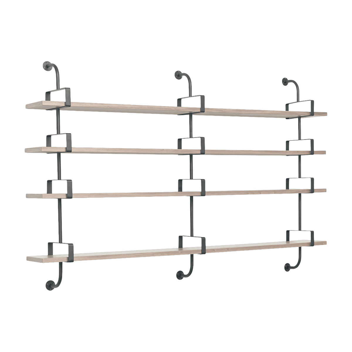4 shelves in walnut 215 cm Demon Shelf - Gubi - The Cool Republic