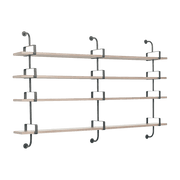 4 shelves in walnut 215 cm Demon Shelf - Gubi - The Cool Republic