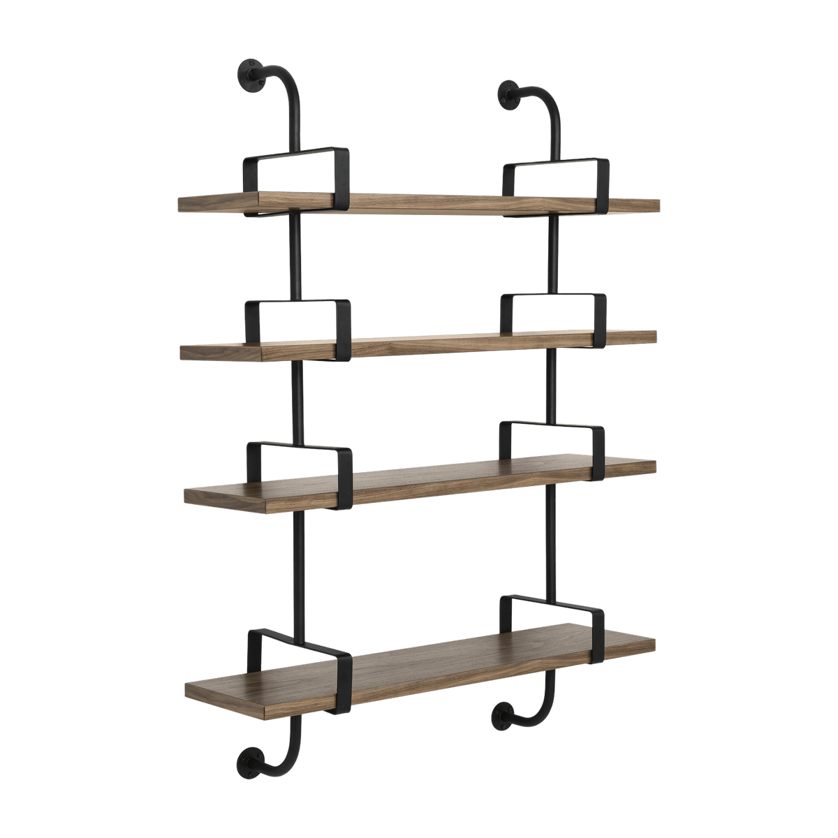 4 walnut shelves 95 cm Demon Shelf - Gubi - The Cool Republic