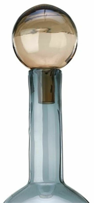 4 grandes bouteilles bleu et marron en verre Bubbles & Bottles - Pols Potten - The Cool Republic