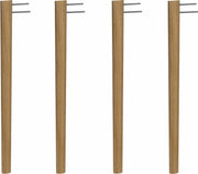 4 pieds de table en chêne huilé 75 cm ZigZag - Hans K - The Cool Republic