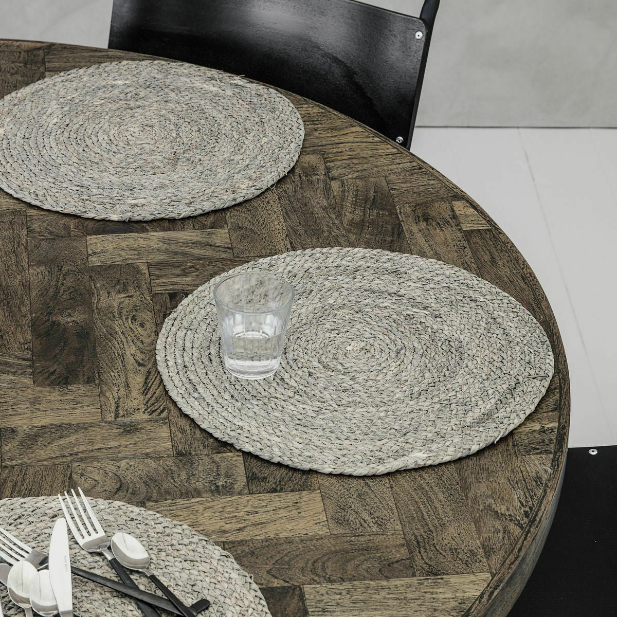 Placemats Circle Gris clair - House Doctor - The Cool Republic