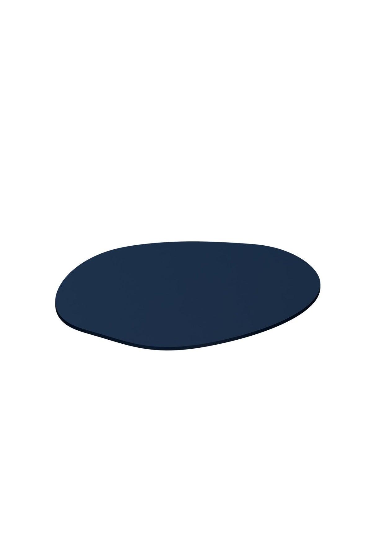 4 sous verres organiques en acier bleu midnight martini 10x2cm Kiva - Metallbude - The Cool Republic