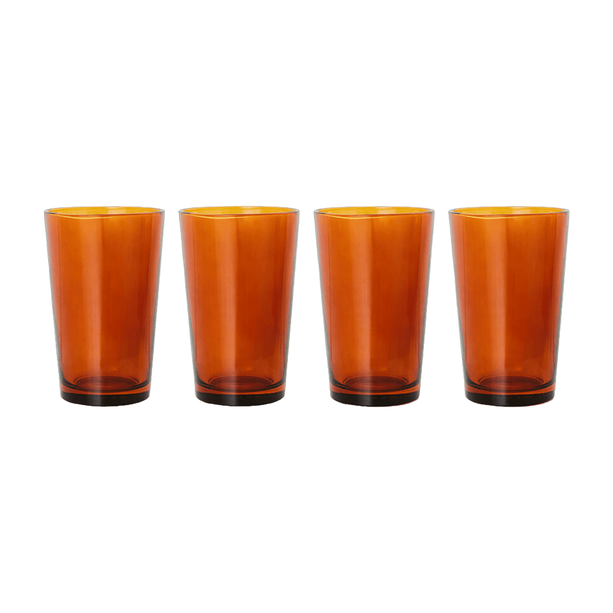 4 Verres à thé marron Amber - HKliving - The Cool Republic