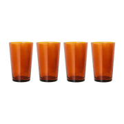 4 Verres à thé marron Amber - HKliving - The Cool Republic