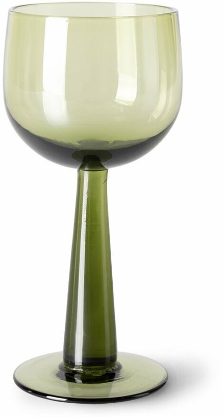 4 verres à vin hauts verts The Emeralds - HKliving - The Cool Republic