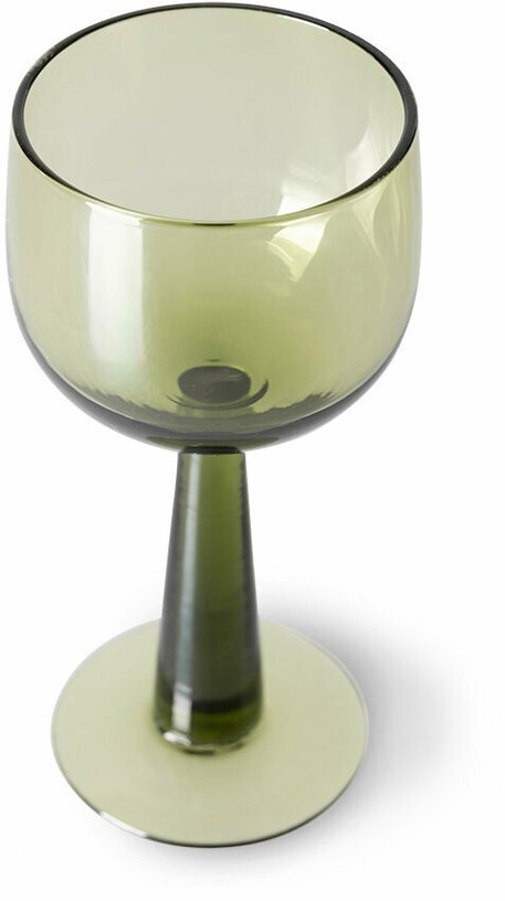 4 verres à vin hauts verts The Emeralds - HKliving - The Cool Republic
