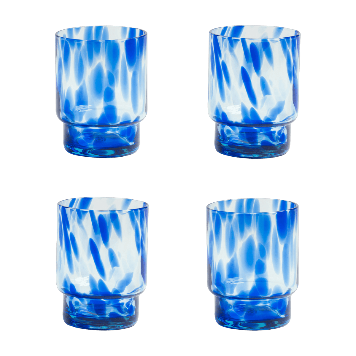 4 Verres bleu Tortoise - &Klevering - The Cool Republic
