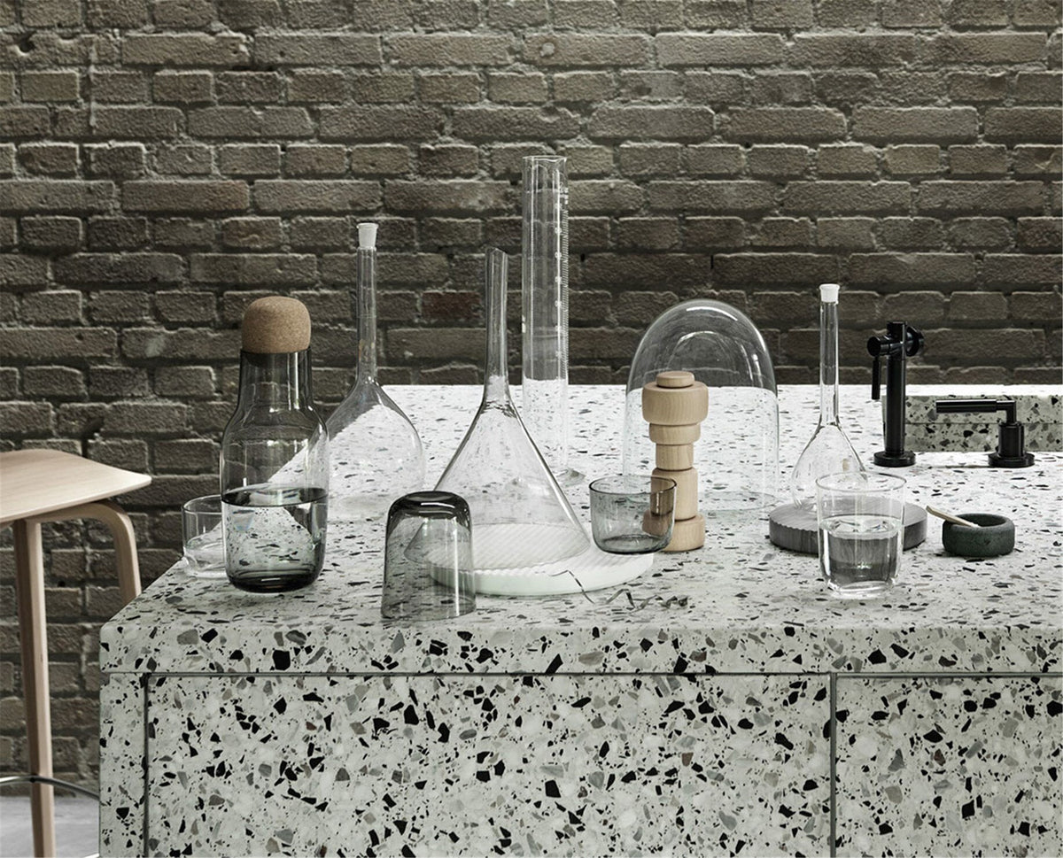 4 Verres gris transparent Low Corky - Muuto - The Cool Republic