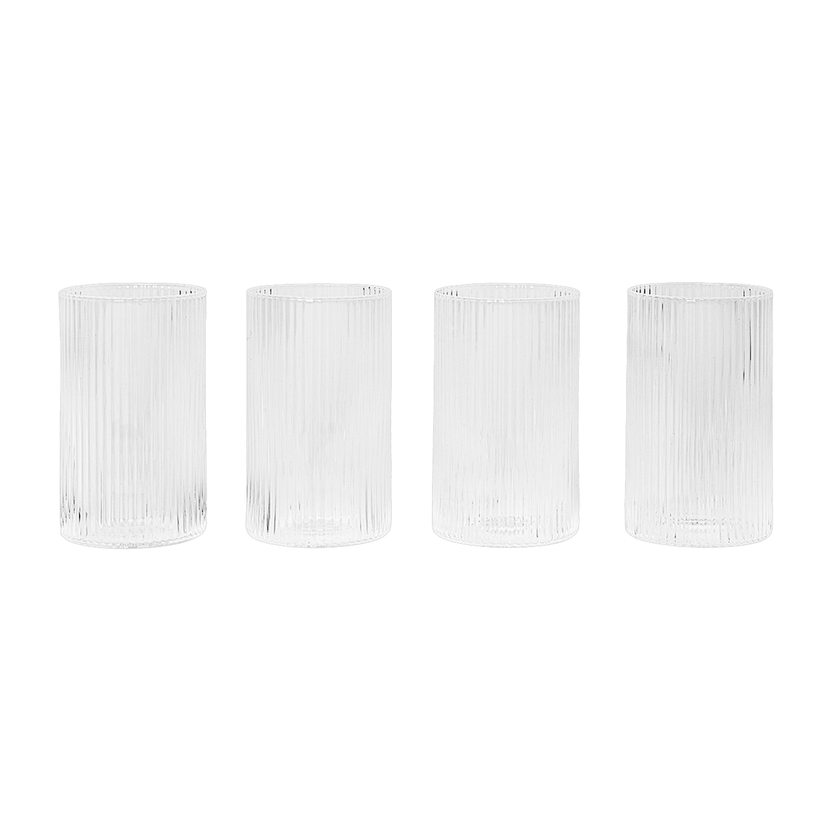 4 verres style verrine Ripple - Ferm Living - The Cool Republic