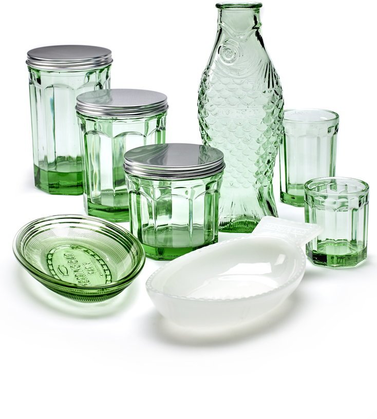 4 Verres transparent vert - Serax - The Cool Republic