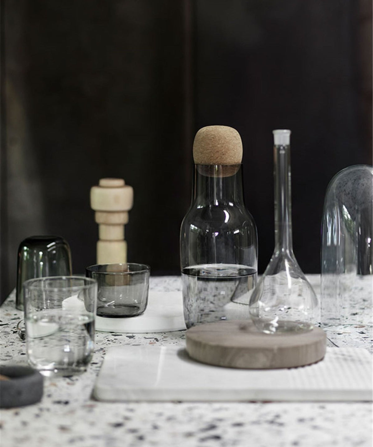 4 Verres transparents Tall Corky - Muuto - The Cool Republic