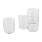 4 Verres transparents Tall Corky - Muuto - The Cool Republic