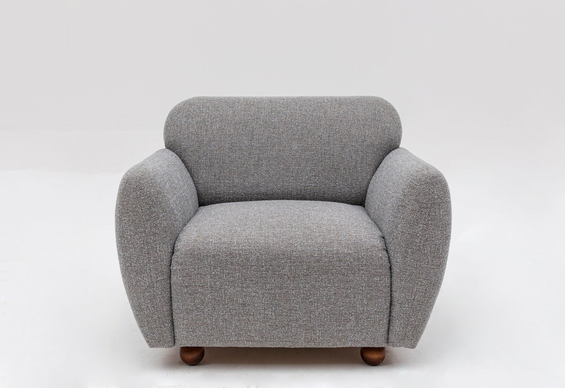 Fauteuil en tissu gris clair avec accoudoirs 90x86cm Eddy - Home Design — 401945.jpg