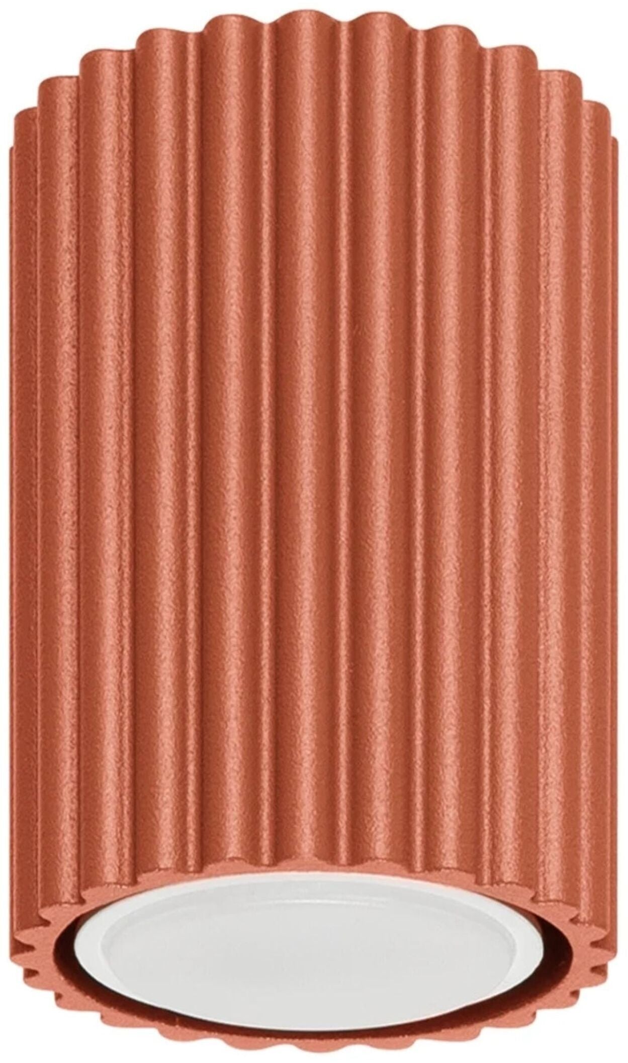 Plafonnier en aluminium rouge ocre 10cm Karbon - Sollux — 402935.jpg