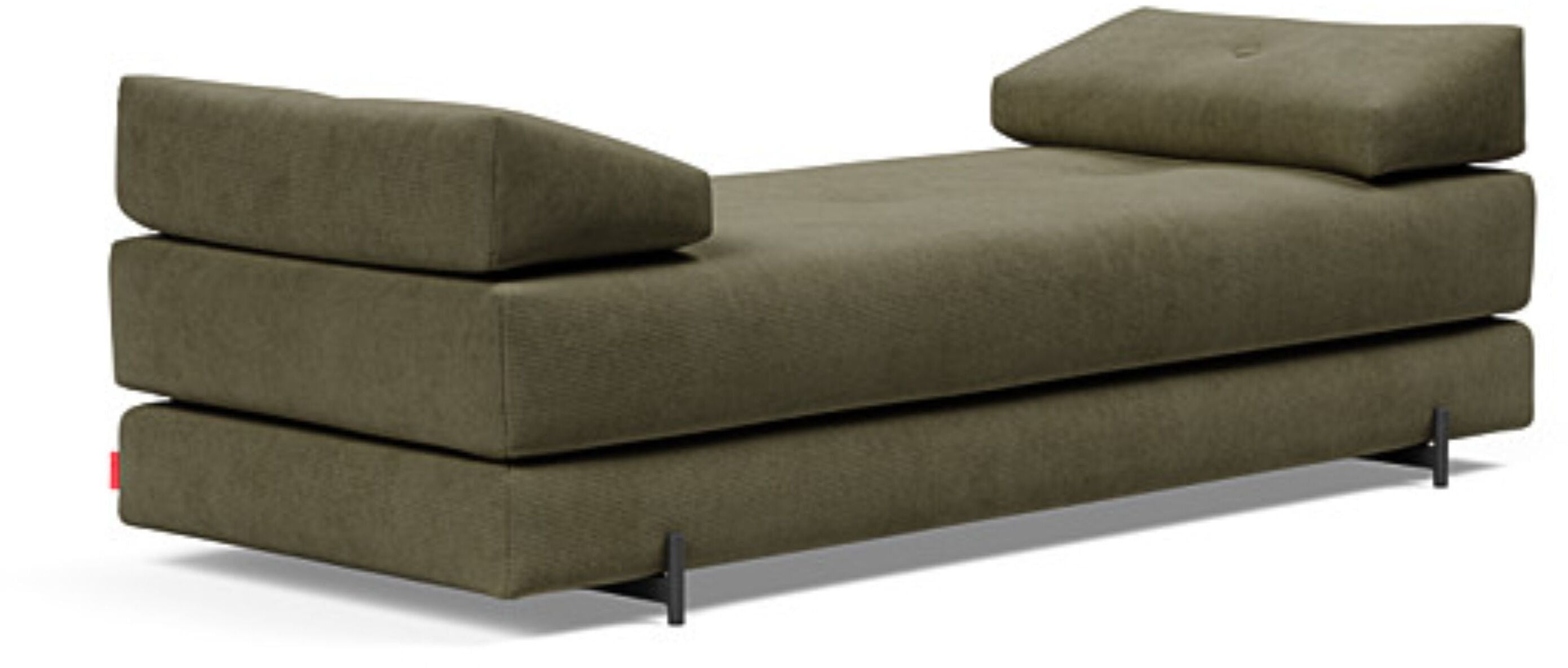 Canapé convertible pieds métal noir et tissu pine green 160-200cm Sigmund Indu - Innovation Living — 402974.jpg