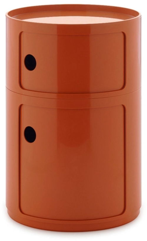 table-d-appoint-design-orange-2-tiroirs-componibili-big-kartell-1