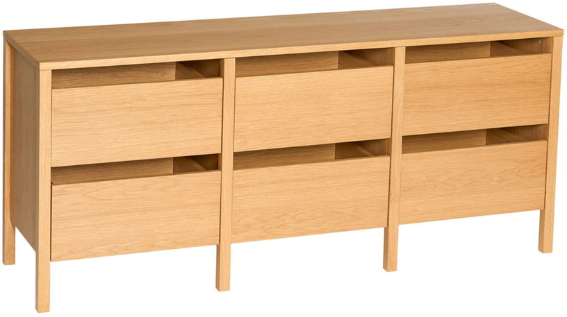 buffet-en-bois-de-chene-marron-150x40xh65cm-forma-hubsch-5