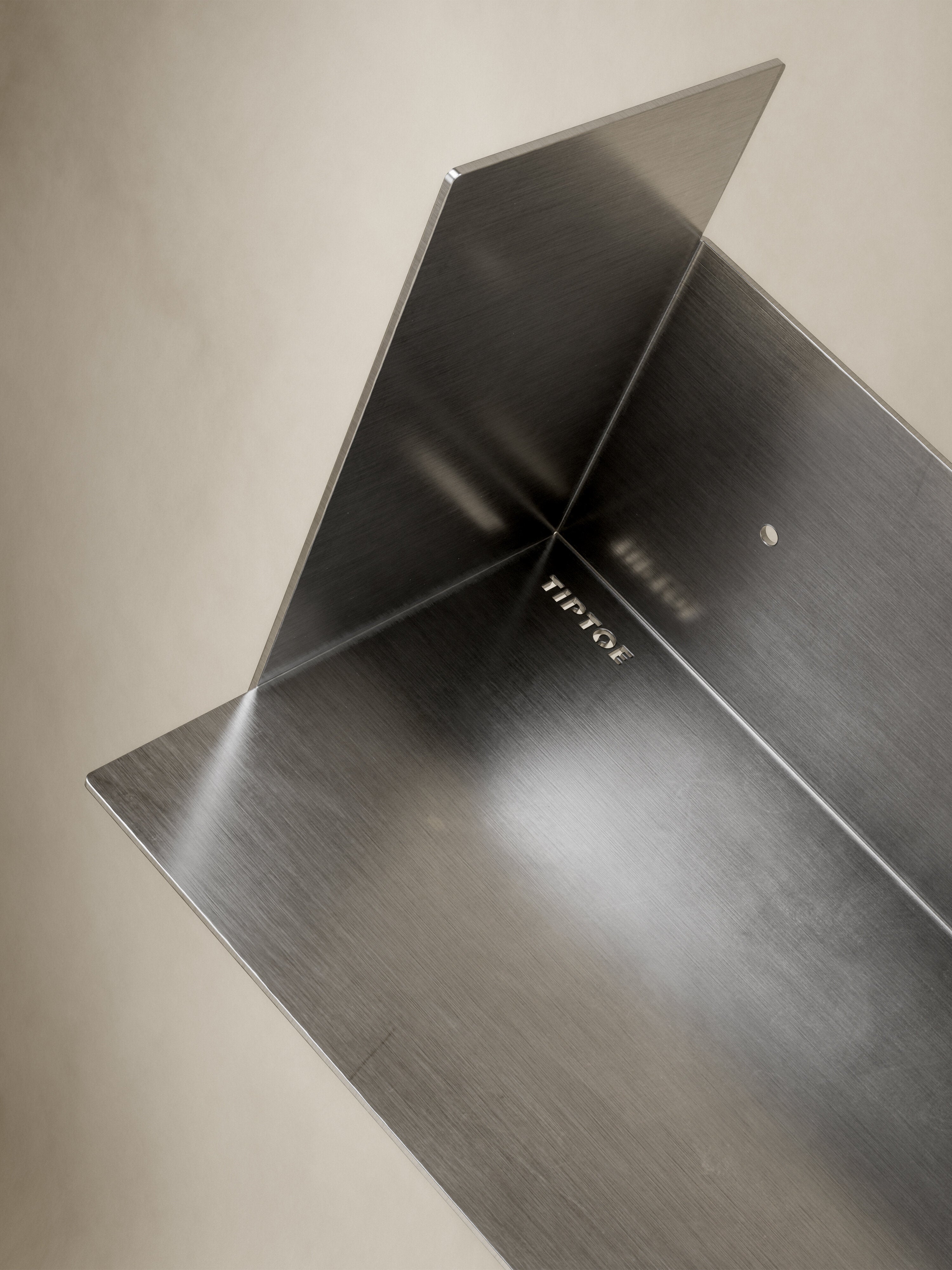 Etagère murale en inox 45x10cm Pli core slim - TIPTOE — 404553.jpg