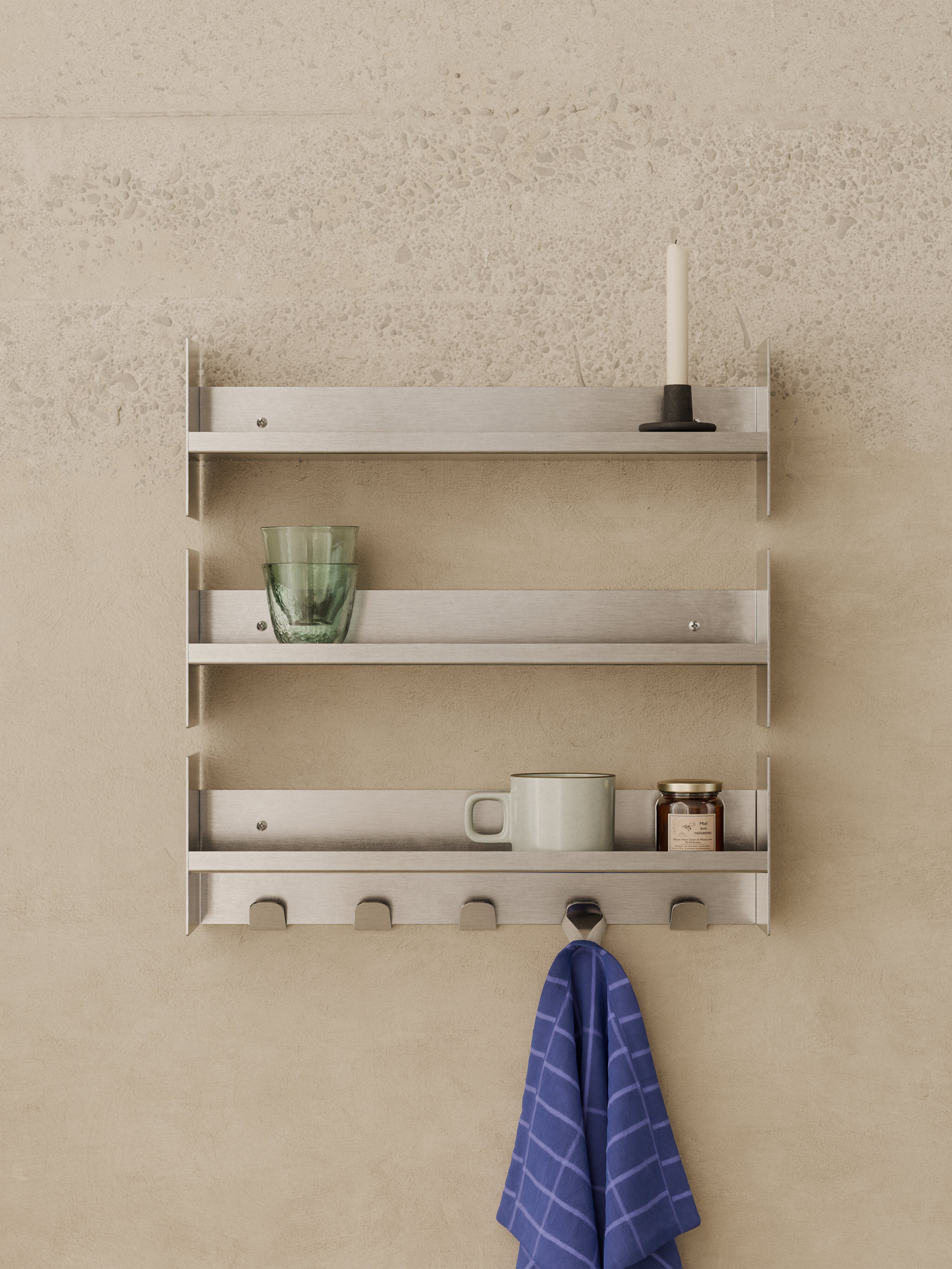 Etagère murale en inox 30x10cm Pli core slim - TIPTOE — 404557.jpg