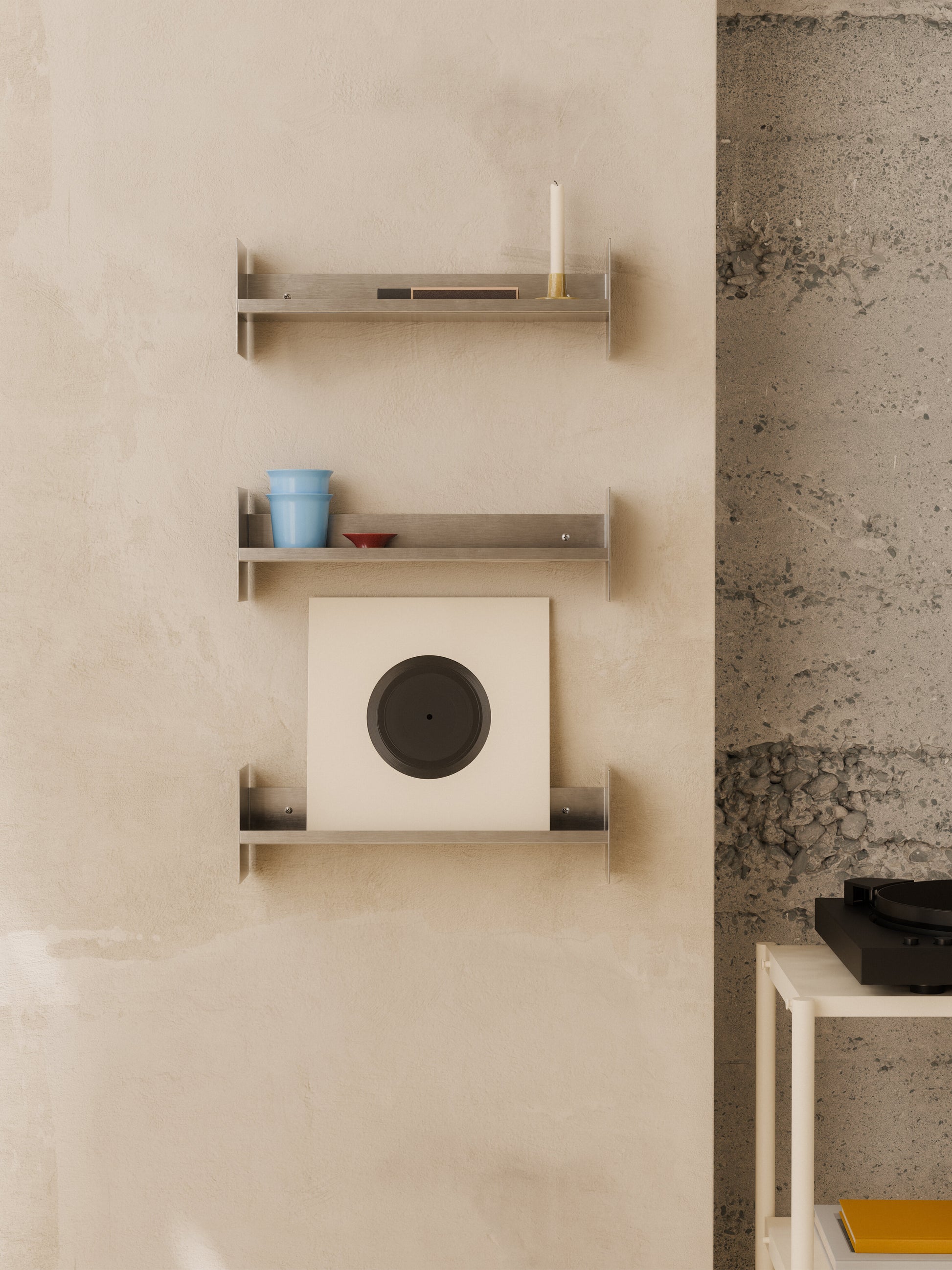 Etagère murale en inox 60x10cm Pli core slim - TIPTOE — 404564.jpg
