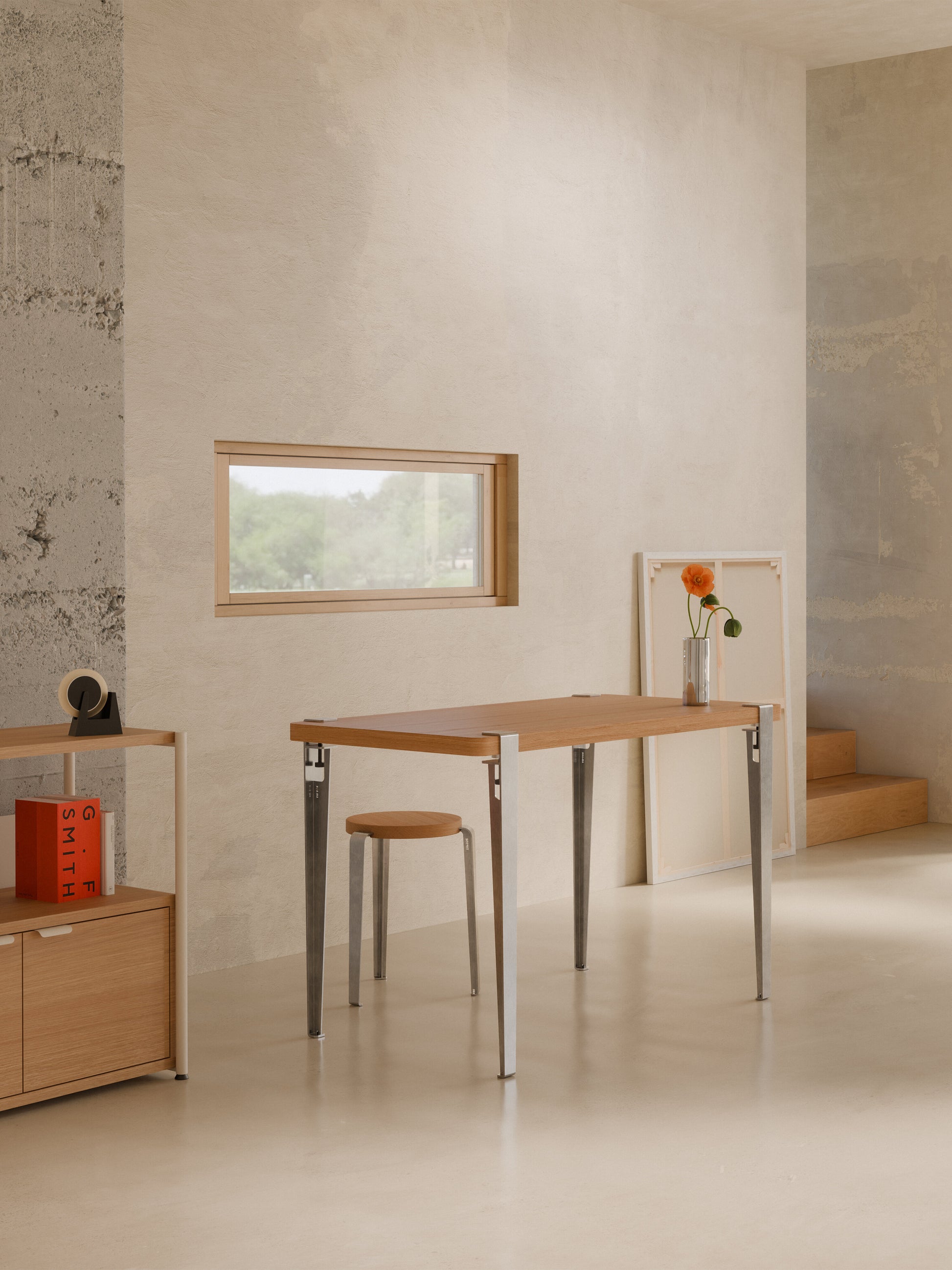 Pied de table intérieur en inox 75cm - TIPTOE — 404594.jpg