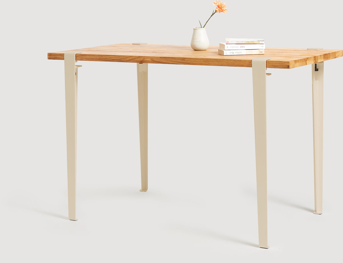 Pied d'extérieur en acier blanc crème 75 cm Midi - TIPTOE — 404816.jpg