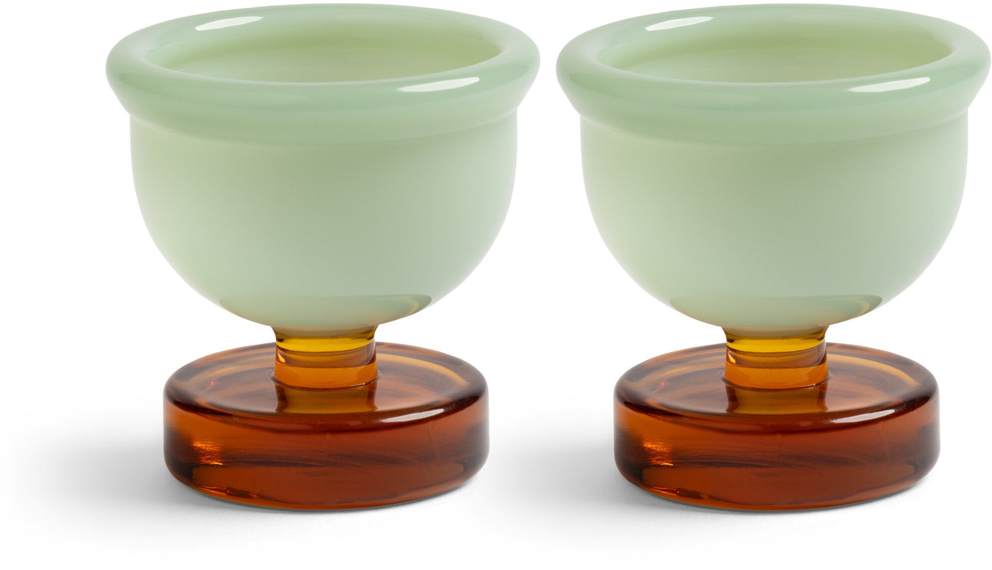 2 Coquetiers en verre ambré Cantine - &Klevering — 405228.jpg