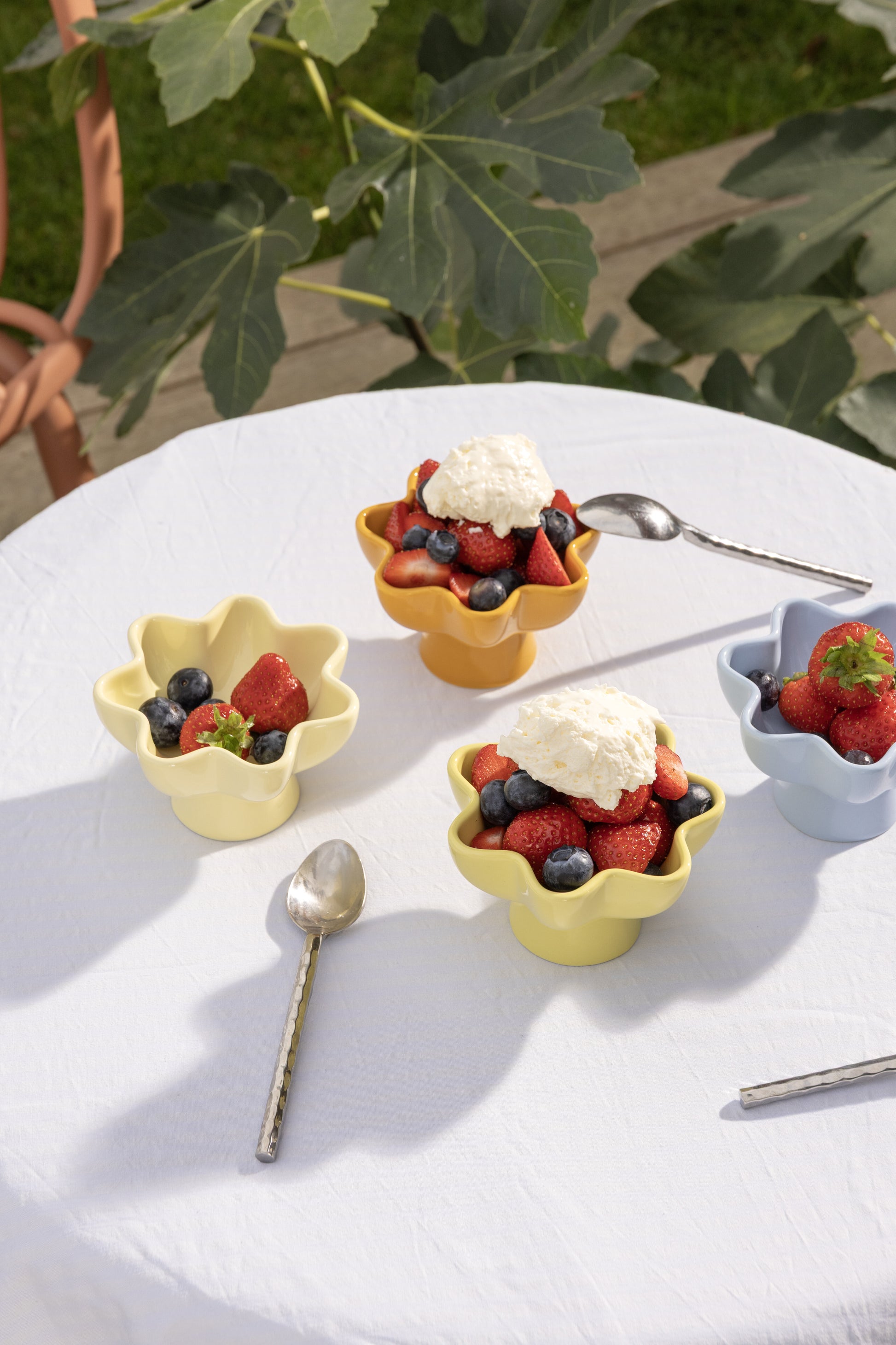 4 Bols en porcelaine coloré 11x7cm Sun - &Klevering — 405246.jpg