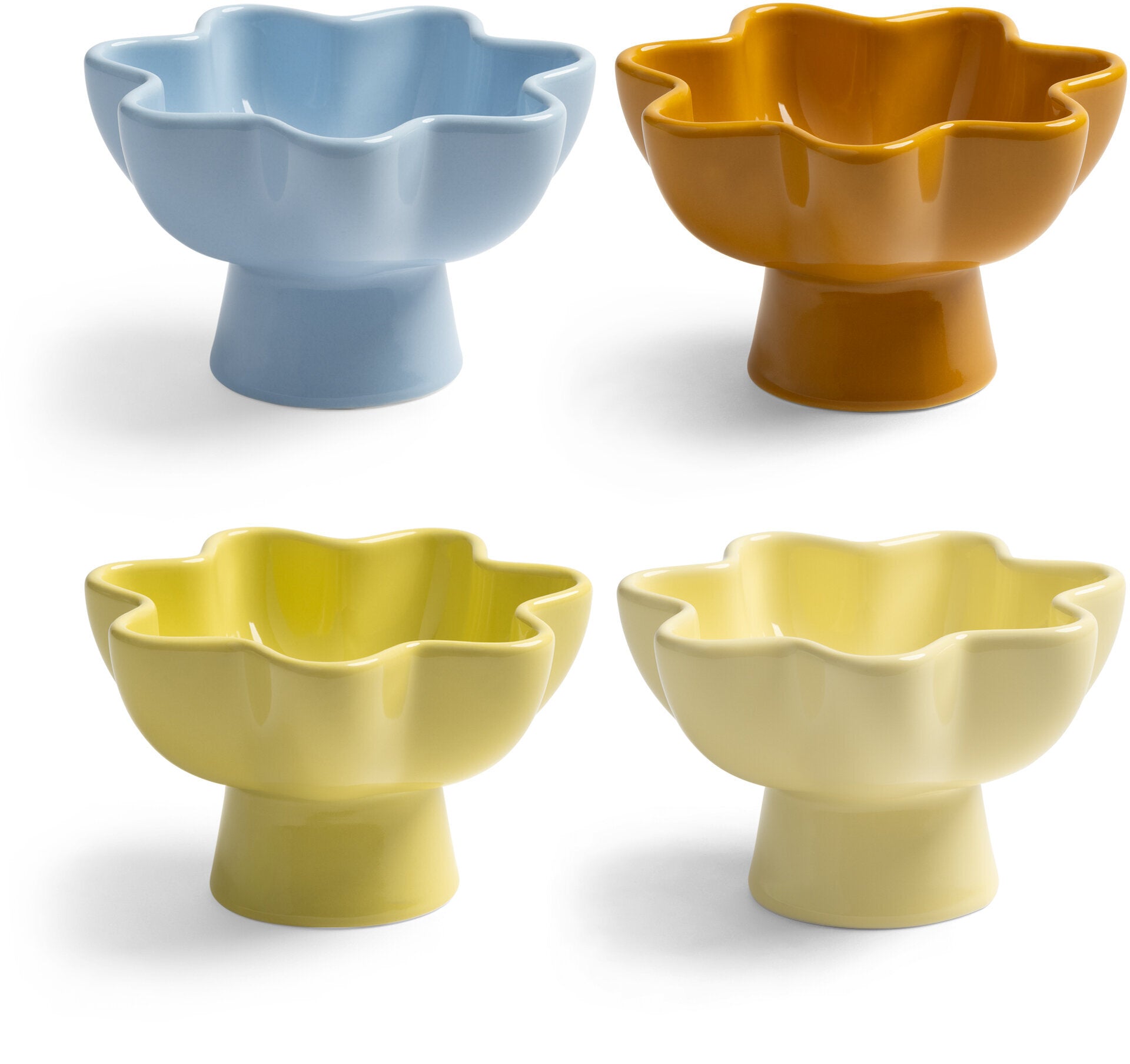 4 Bols en porcelaine coloré 11x7cm Sun - &Klevering — 405253.jpg