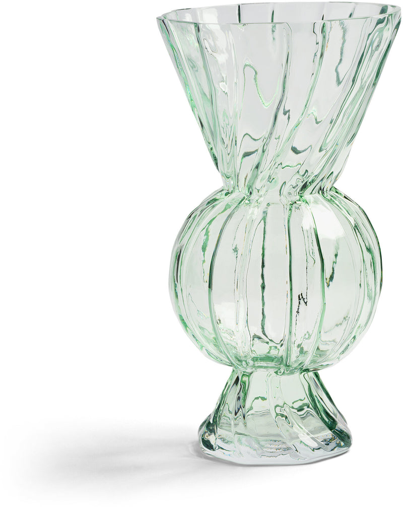 Vase en verre vert transparent 16,5x28,5cm Rhombic - &Klevering — 405255.jpg