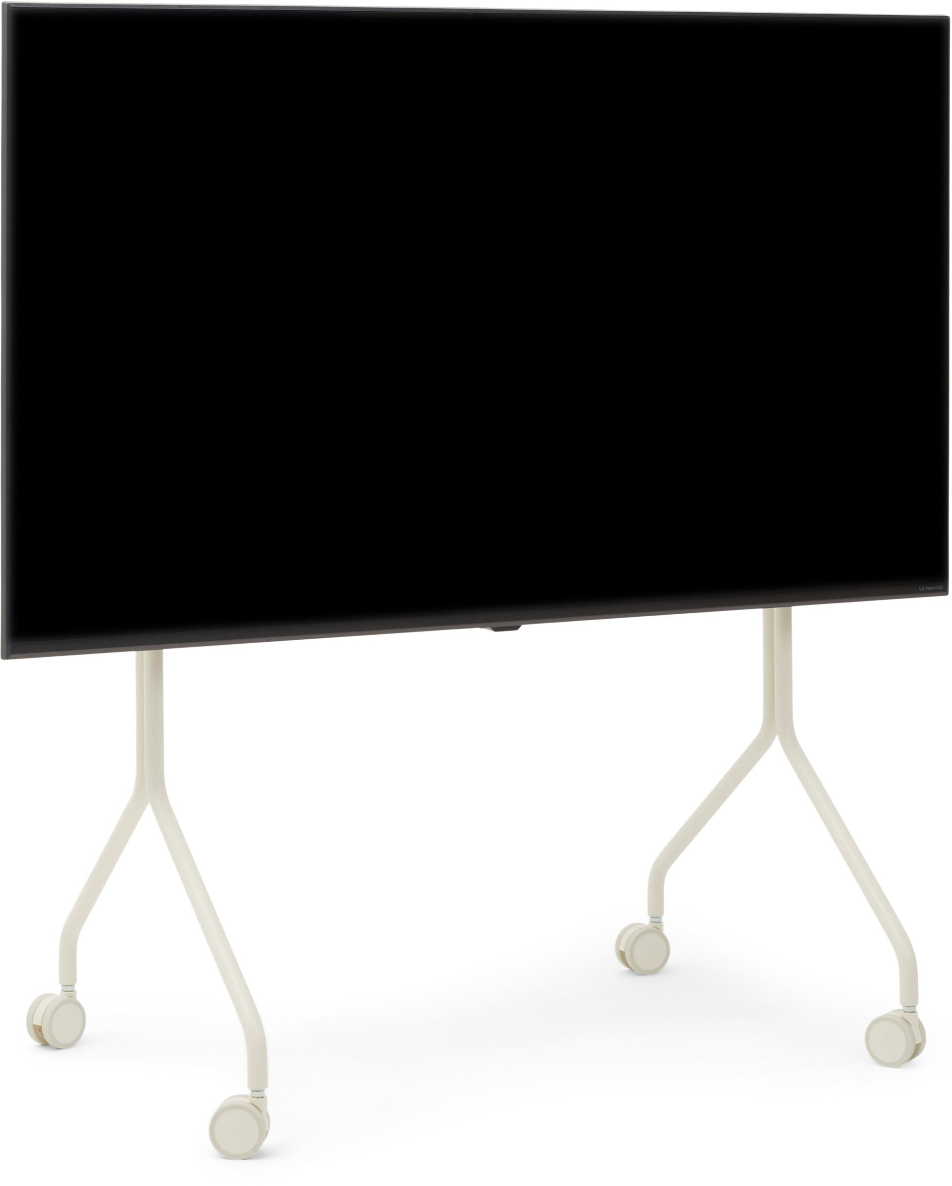 Support pour tv en métal blanc pearl 107x78x54 cm Moon Rollin' - Pedestal — 405468.jpg