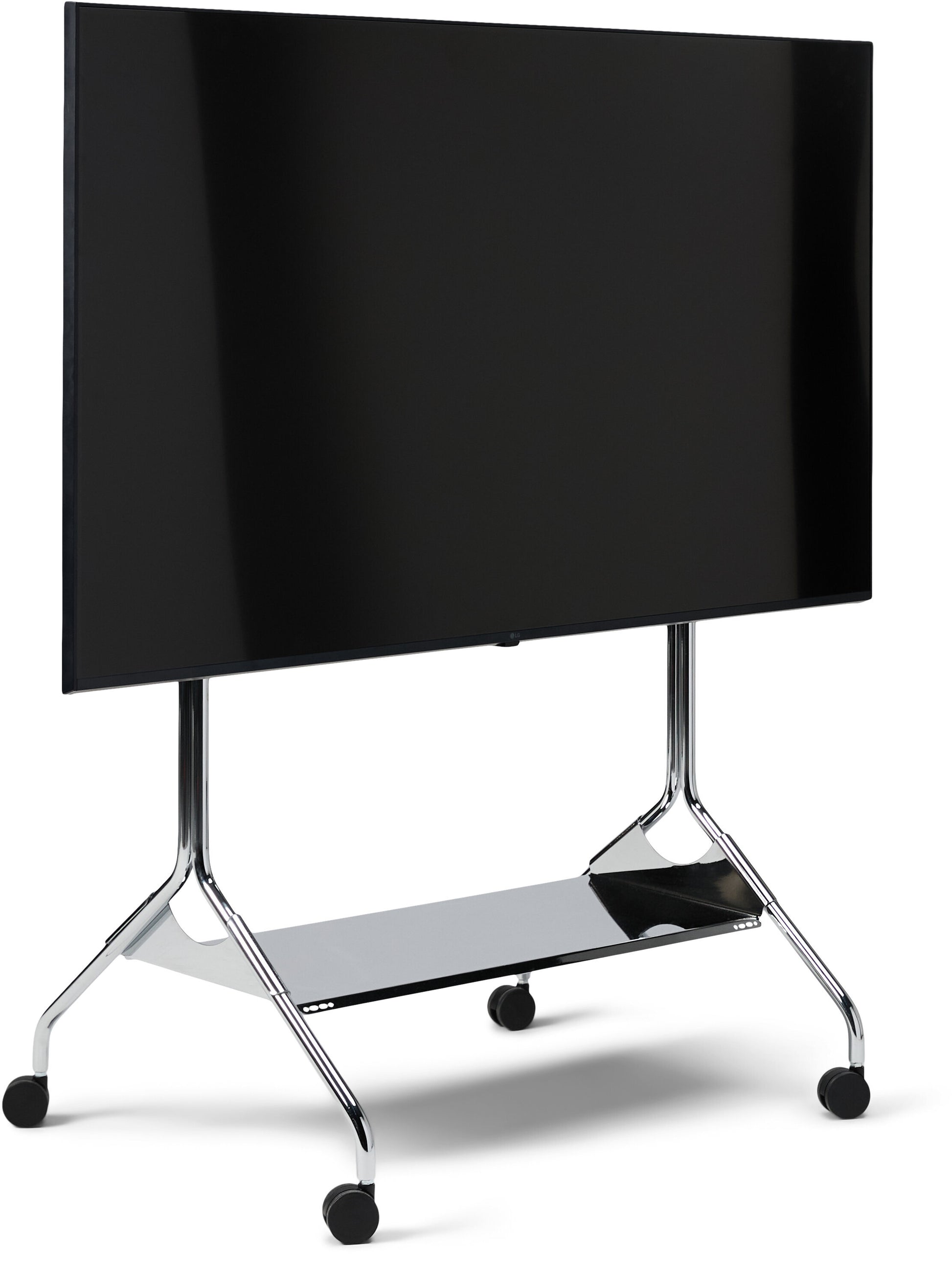 Support pour tv en métal chromé 121x78x60 cm Moon Rollin' - Pedestal — 405575.jpg